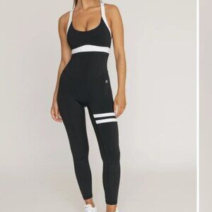 Topissima Black Classic Jumpsuit Size Small New Yoga Gym Pilates Activewear